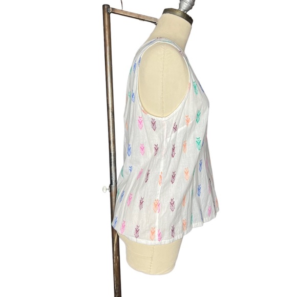 J. Crew Colorful Embroidered Tank Top size 6 - Picture 5 of 15